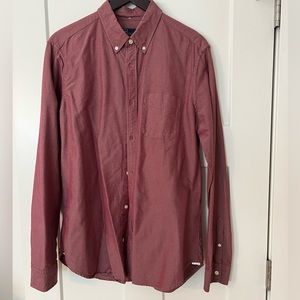 Gap Red Modern Oxford Button Down L